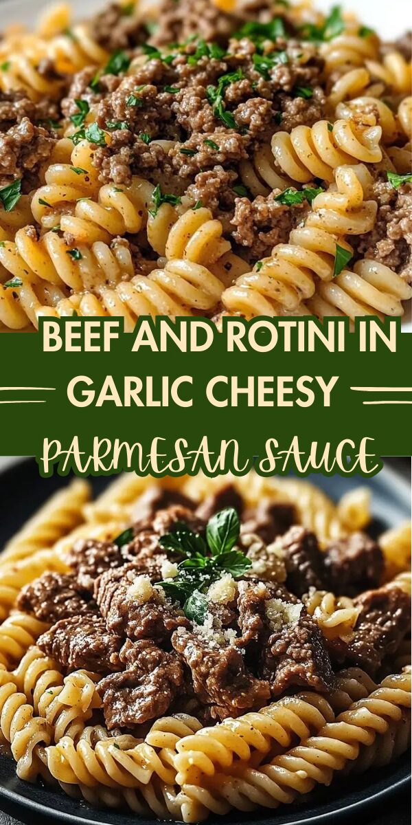 Beef and Rotini in Garlic Parmesan Sauce - Home Recipe Guide