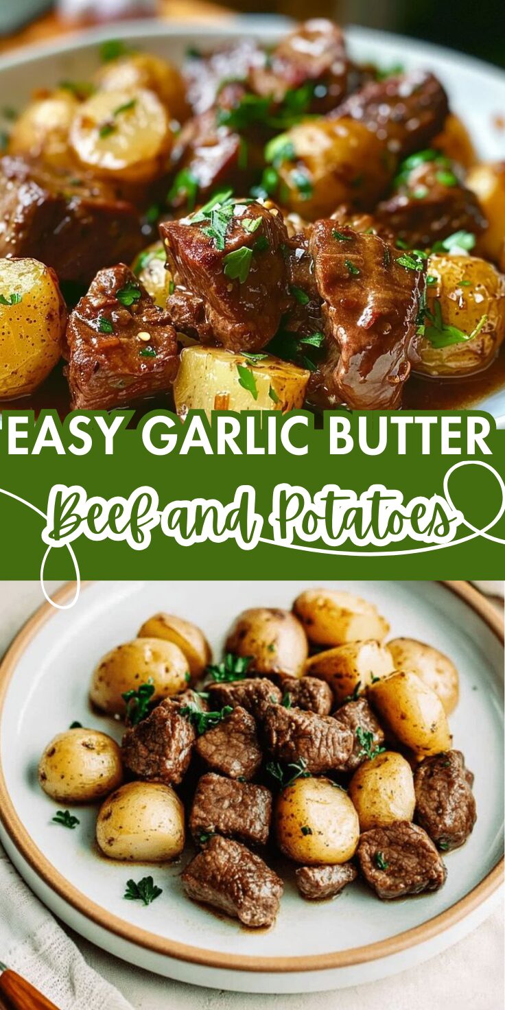 Slow Cooker Garlic Butter Beef Bites & Potatoes - Home Recipe Guide
