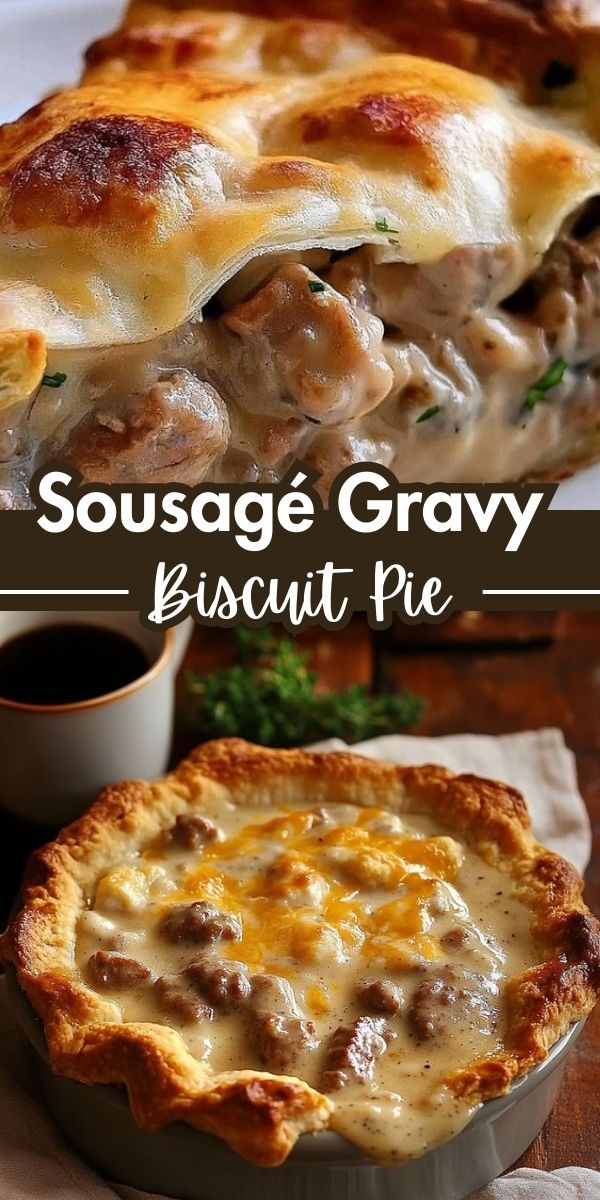 Sausage Gravy Biscuit Pie - Home Recipe Guide