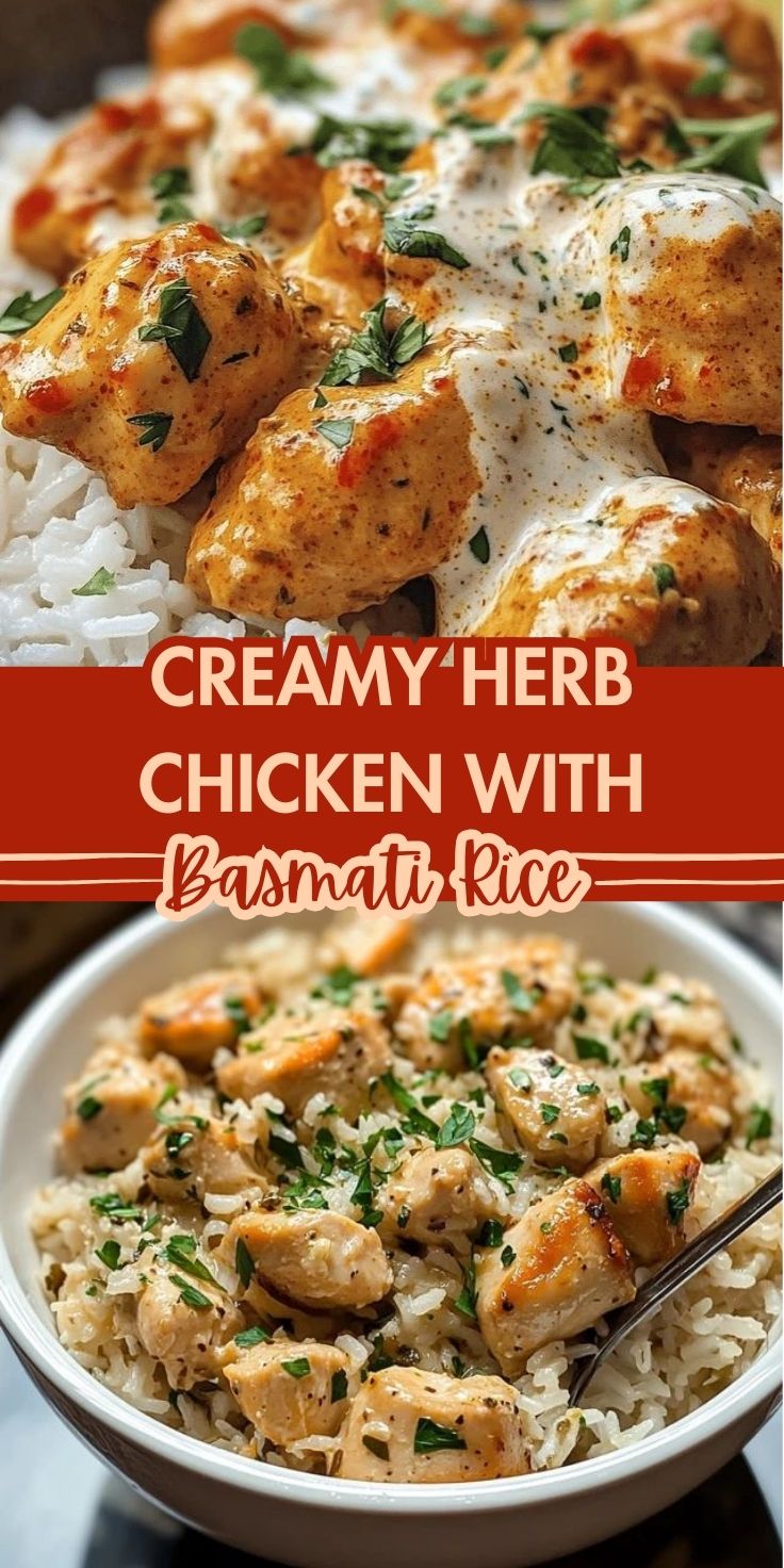 CREAMY HERB CHICKEN AND BASMATI RICE - Home Recipe Guide