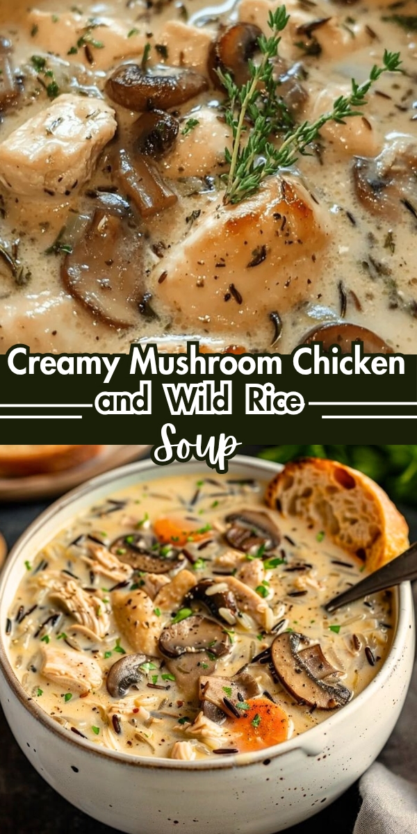 Creamy Mushroom Chicken and Wild Rice Soup - Home Recipe Guide