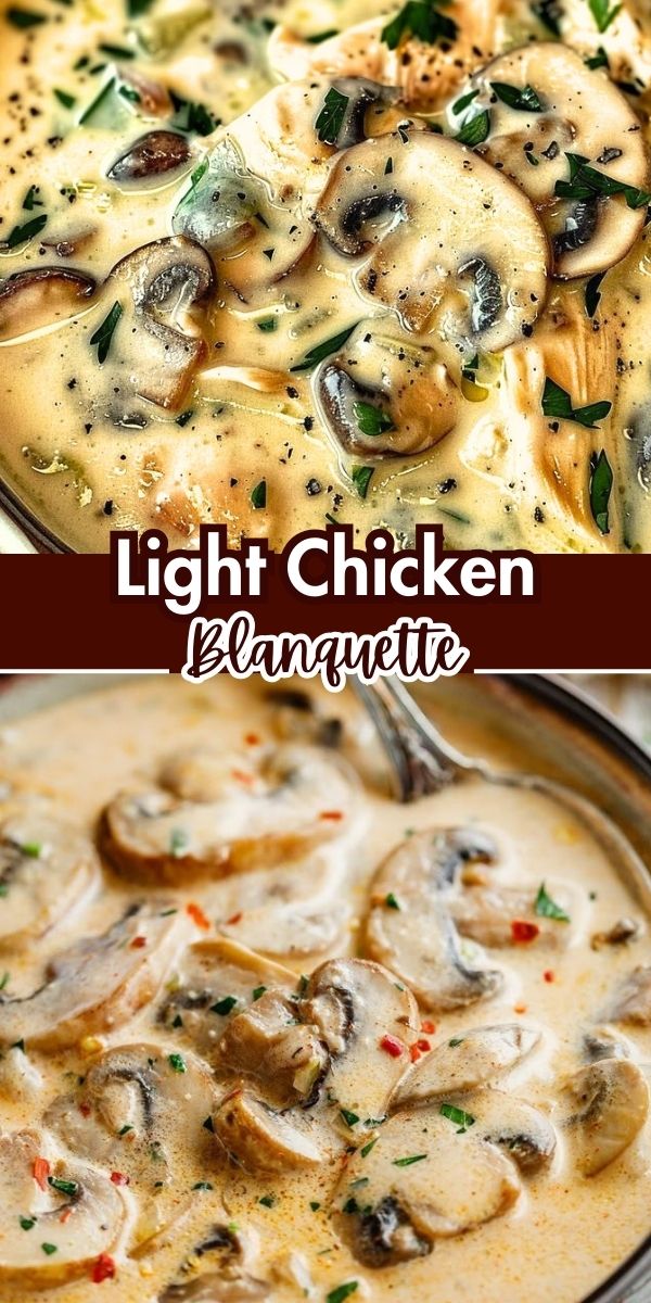 Light Chicken Blanquette with Mushrooms and Carrots - Home Recipe Guide