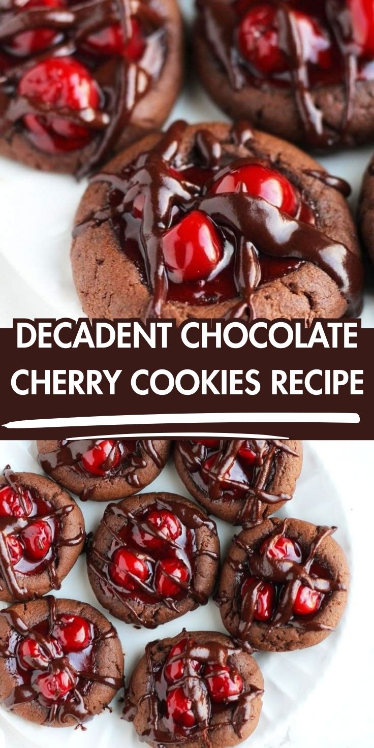 Decadent Chocolate Cherry Cookies Recipe - Home Recipe Guide