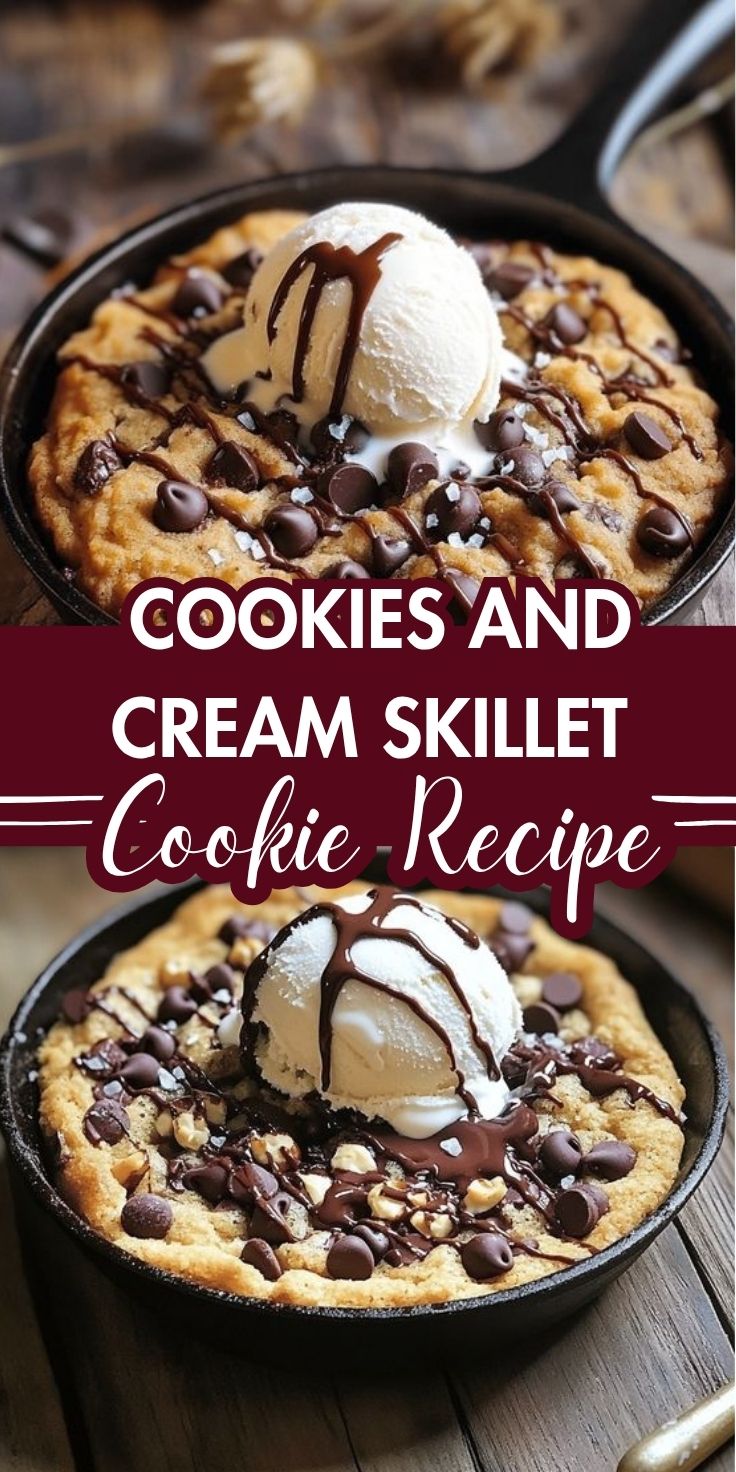 Easy Cookies and Cream Skillet Cookie Recipe - Home Recipe Guide