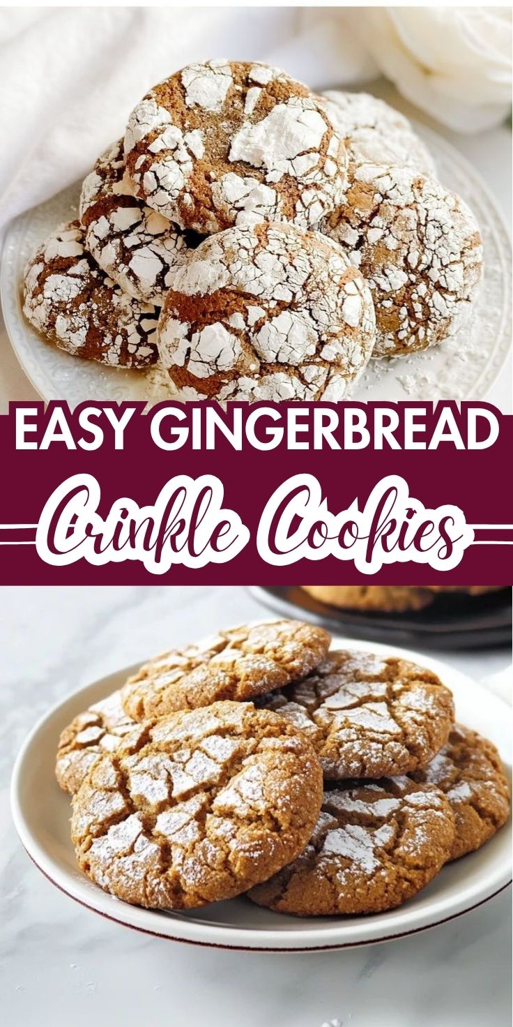 Gingerbread Crinkle Cookies - Home Recipe Guide