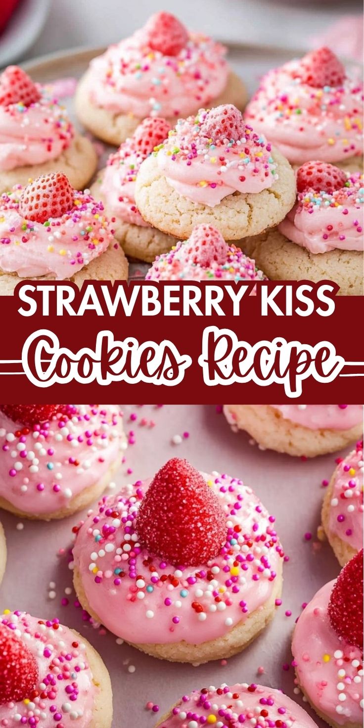 Strawberry Kiss Cookies Recipe - Home Recipe Guide