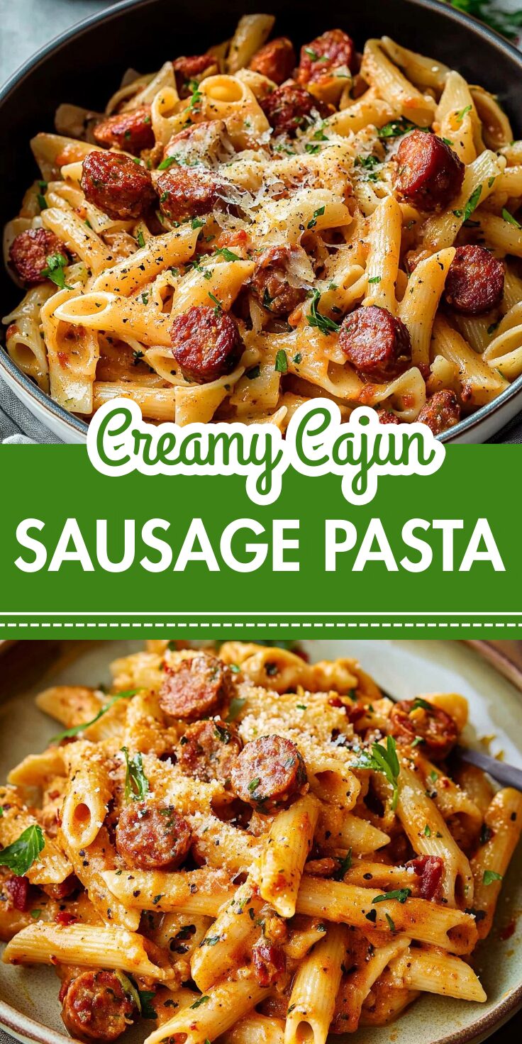 CREAMY CAJUN SAUSAGE PASTA - Home Recipe Guide