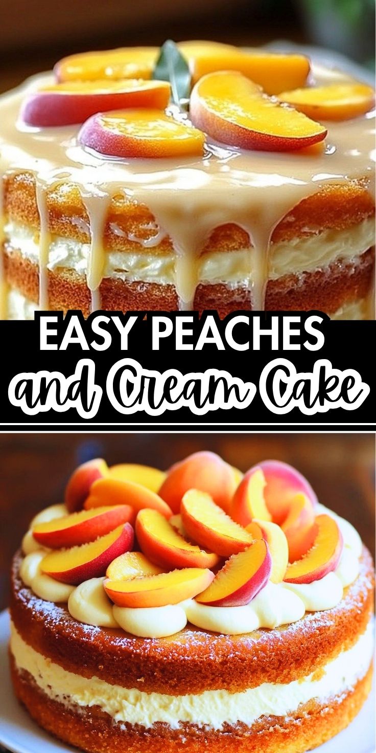 Peaches and Cream Cake - Home Recipe Guide